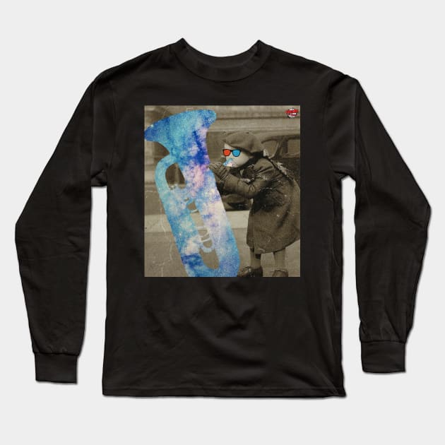 Child tuba Long Sleeve T-Shirt by visionofbrain